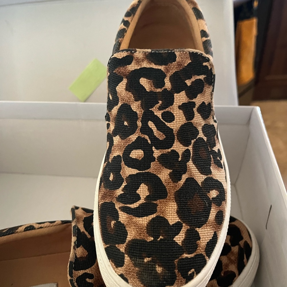 Steve Madden slip ons for women in leopard print